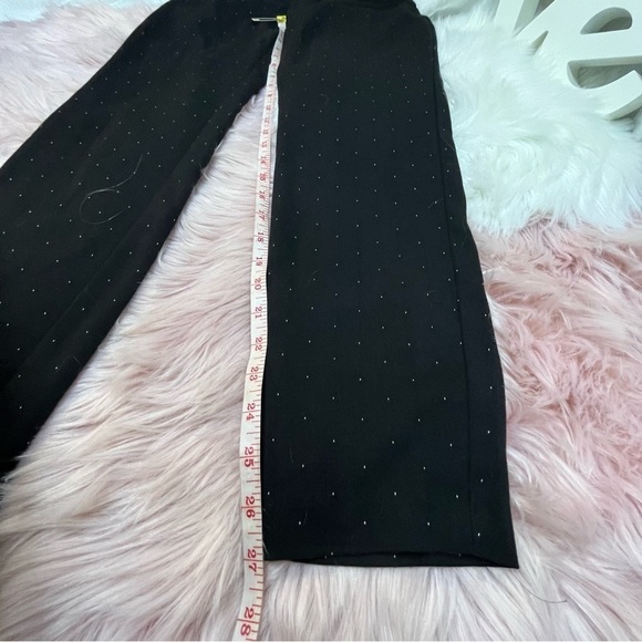 Zara basic black with white small speckling design dress pants small/26 - Picture 6 of 8